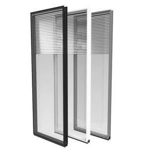 บานประตูหน้าต่างบานเลื่อนกระจกสองชั้นแบบเดี่ยวทันสมัยสำหรับห้องน้ำประตูอาคารออฟฟิศบานเลื่อนทำจากอลูมิเนียมอัลลอยด์กันไฟ - Product Image 5