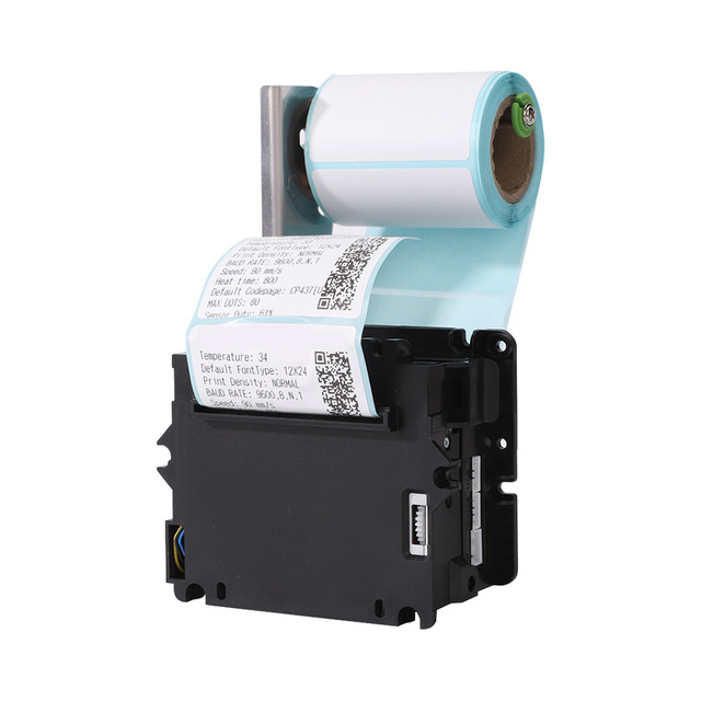 80mm Embedded Thermal Receipt Printer Kiosk Label Printer Auto Cutter RS232 USB for POS Machine HCC-K37E
