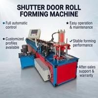 Machine de formage à froid de rails de guidage pour portes à enroulement à haute efficacité, fabriquée en Chine