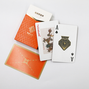 Waterproof Custom Logo Advertising Playing Cards Bridge Size Paper PVC <b>Poker</b> Game Cards With Packing Box Wholesale - Product Image 1