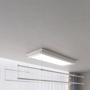 Home intelligent ultra-thin invisible <b>pole</b> balcony indoor fully automatic lifting electric drying rack - Product Image 5