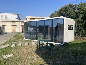 <span class=keywords><strong>Villa</strong></span> préfabriquée moderne en acier respirant et économe en énergie, style maison pomme, cabane de villégiature extérieure écologique pour bureau à domicile et atelier - Product Image 4