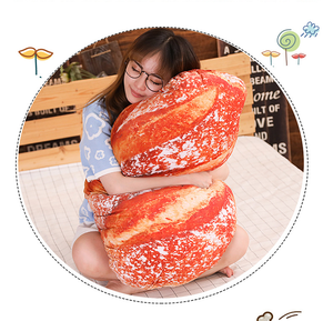 Oreiller en forme de pain de simulation 3D, coussin de dos lombaire doux, oreillers <span class=keywords><strong>alimentaires</strong></span> amusants pour la décoration intérieure - Product Image 4