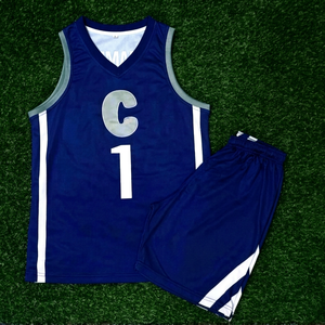 Venta al por mayor nuevo diseño de uniforme de baloncesto cosido hombres deportes uniforme sublimación cómodo personalizado baloncesto desgaste uniforme - Product Image 1