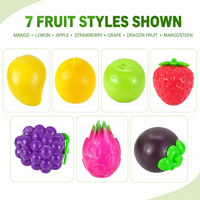 Groothandel Fruit Knijpfiguurtjes Collectie, Diverse Mango Citroen Appel Aardbei Druif Dragon Fruit en Mangosteen Stijlen