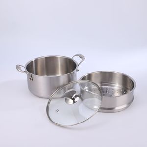 Đồ dùng gia đình nhà bếp Lẩu canh Nồi sâu thép không gỉ nấu ăn súp & chứng khoán chậu <span class=keywords><strong>Cookware</strong></span> <span class=keywords><strong>Set</strong></span> - Product Image 2