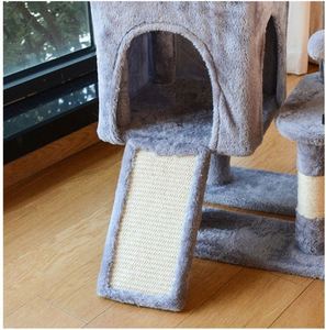 คิงฮอน ผู้ผลิตและขายส่ง ต้นไม้แมวแบบติดเพดานทันสมัย สีเทา คอนโดแมวทรงหอคอย - Product Image 3