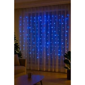 ไฟม่านโกลก้า 200LED 3 ม. X 1 ม. สายไฟสีขาว แสงสีฟ้า IP65 ไฟสำหรับงานปาร์ตี้ - Product Image 5