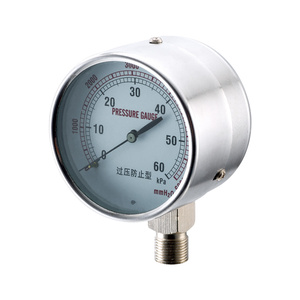 Safety Glass Window Capsule Pressure Gauges for gas pipeline equipment