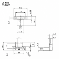 Sensor Fotoelektrik Induktif U-Channel DS-U DASS Tahan Air Grosir, Peringkat Proteksi IP67, Polimer, 24V, Hitam, NPN/PNP