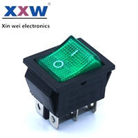Kcd4 Interrupteur à bascule On-Off-On 250v T85 Dpdt Interrupteur à bascule 3 voies Automobile