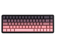AJAZZ AK680 MAX 68% Keyboard mekanis, pasang atas hitam/merah muda dengan saklar magnetik Keyboard Gaming TKL untuk PC