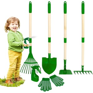 Factory Direct Supply 6-Piece Kids & Toddler Garden Tool Set with Rake