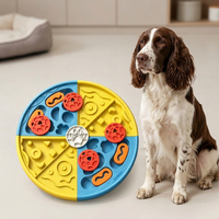 Assiette de recherche de friandises pour animaux de compagnie de Noël, jouet d'enrichissement interactif, cadeau de vacances facile à nettoyer pour animaux d'intérieur