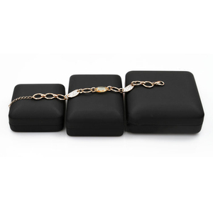 Customized high-end jewelry packaging ring box necklace bracelet jewelry storage box proposal table white tin box