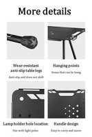 Mesa Plegable Táctica Portátil de Alta Calidad, Ligera, de Aleación de Aluminio Aeronáutico, para Campamento al Aire Libre, con Funciones Extensibles
