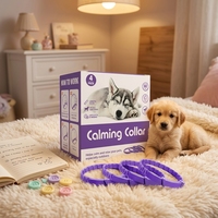 OEM ODM Lavender Scented Pet Calming Collar Customized Soothing Strap for Dog Stress Relief Stop Barking Separation