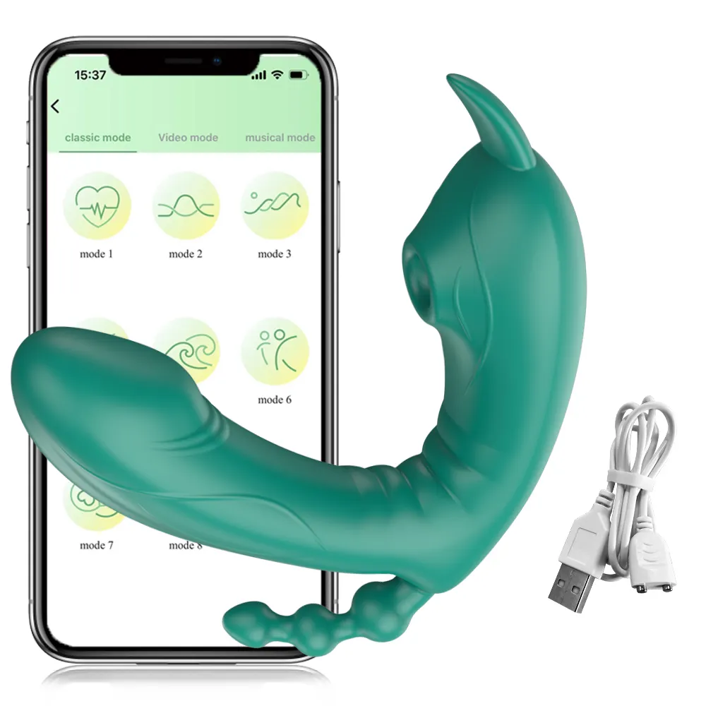 3 in 1 Wireless Bluetooth APP Vibrator Weiblich G-Punkt Dildo Klitoris Stimulator Anal Vibrator Sexspielzeug für Frauen Paare Erwachsene