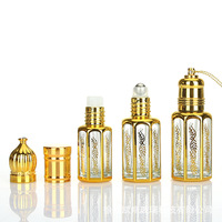 En stock bouteille d'huile de parfum Arabic Gold Attar Oud dernière collection de flacons Fancy Attar 5ml 10ml avec bâton en verre