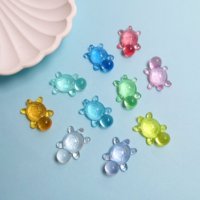 Pièces de jeu en acrylique transparent coloré en forme de tortue, accessoires de jeu de société, 500g