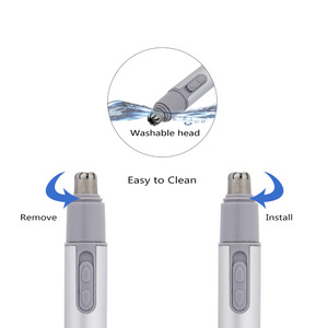 Rasoir électrique portable CNAIER AE-822 pour hommes, lame en acier, alimenté par batterie, pour l'épilation du nez et des oreilles, tondeuse nasale, soin du visage, rasage - Product Image 3