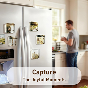 Smooth Surface OEM Strong Magnetic Waterproof Acrylic DIY Magnet High Definition <b>Refrigerator</b> Magnet for DIY Photo Gift - Product Image 5