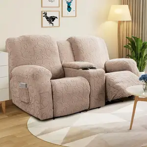 Streç Recliner Slipcovers 2 koltuk Recliner kanepe kılıfı Recliner kanepe kılıfı