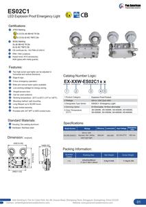 ATEX cấp giấy chứng nhận đúc nhôm chống cháy nổ dẫn lối ra 3W * 2 Đèn thoát hiểm khẩn cấp dùng trong công nghiệp - Product Image 6