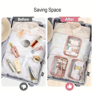 Custom Logo Printed <b>Transparent</b> PVC <b>Makeup</b> <b>Bag</b> for Promotional Events, School Supplies, Graduation Gifts - Product Image 2