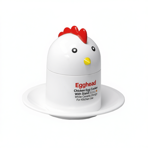 Cocedor de Huevos Egghead con Soporte, Diseño de Cerámica Blanca para Uso en la Cocina - Product Image 2