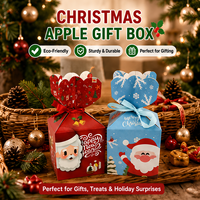 Boîte cadeau de Noël personnalisée en papier pour bonbons, biscuits, chocolats, petits jouets, fabrication OEM ODM en gros