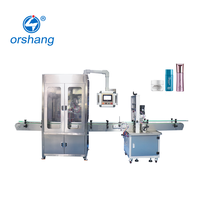 Machine de remplissage, de bouchage et d'étiquetage automatique électrique Orshang pour pâtes cosmétiques et shampoings, état neuf, capacité 2000-4000 BPH, avec cœur PLC