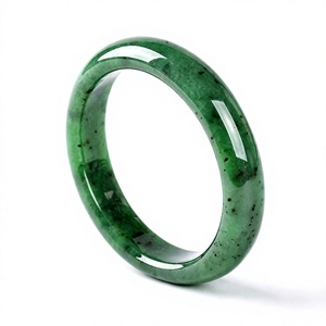 Brazalete de Jade Verde Natural, Joyería de Piedra Pulida para la Muñeca, Regalo de Feng Shui para Mujeres - Product Image 4