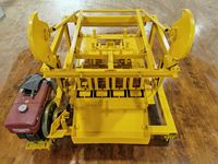 La machine de brique sans cuisson de bloc de béton actionnée par moteur diesel KM4-45 à prix bon marché produisent des briques creuses à 3 trous 400-150-200mm LWH