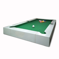 Mesa de billar inflable de garantía de calidad portátil, mesa de billar de madera con logotipo personalizable