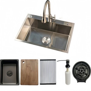 <span class=keywords><strong>Lavello</strong></span> in Acciaio Inox 304 Spazzolato Direttamente dalla Fabbrica, Rivestimento Interno 0,5-1,5mm, Pannello 2-5mm, <span class=keywords><strong>Dimensioni</strong></span> Personalizzabili - Product Image 4