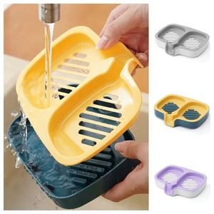 Boîte à savon multifonctionnelle portable antidérapante avec brosse à rouleaux, outil créatif de rangement pour savon - Product Image 6