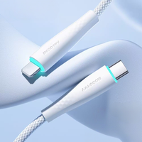 Câble de charge rapide en nylon MODORWY USB C vers C avec lumière LED, puce intelligente, cordon de chargeur de téléphone pour iPhone Android