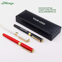 Pulpen Logam Berukir Laser dengan Logo Kustom, Tinta Hitam, Ujung 0.5mm, Cetak UV untuk Hadiah Promosi dan Periklanan