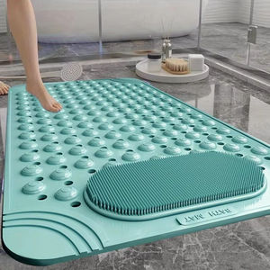Tapis de bain antidérapant uni avec ventouses, imperméable et résistant à la saleté, pour la maison, l'hôtel et les toilettes - Product Image 6