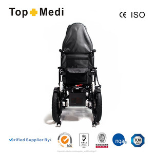 Topmedi Yatan Highback Mobility Ucuz Fiyat Çelik Güç Elektrikli Tekerlekli Sandalye Engelliler için - Product Image 5