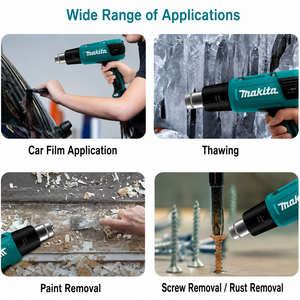 Pistolet à air chaud électrique filaire <span class=keywords><strong>Makita</strong></span> HG5030 HG6530 HG6531 220V 2000W, outil industriel pour le décapage de peinture et le thermorétrécissement - Product Image 6