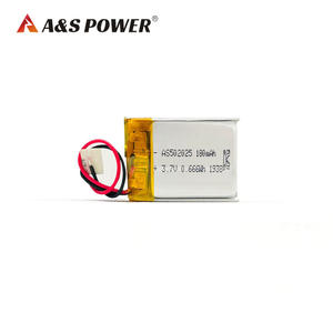 하이 퀄리티 UL1642 KC 인증 충전식 502025 리튬 폴리머 배터리 <span class=keywords><strong>052025</strong></span> 3.7v 180mah <span class=keywords><strong>Lipo</strong></span> 배터리 GPS 추적기 - Product Image 2
