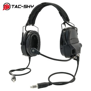 TS TAC-SKY Tactical TSAMP Headset Doppel kommunikation Elektronische Ohren schützer Outdoor Jagd Schießen Gehörschutz Headset - Product Image 2