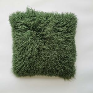 Funda de Almohada Cuadrada de Lujo, Hecha a Mano, de Piel de Cordero Rizada, con Diseño de Patchwork, para Sofá, <span class=keywords><strong>Hogar</strong></span> y Hotel, Precio de Fábrica - Product Image 4