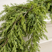 Guirlande de Noël artificielle en cèdre et pin de 1,8 m pour porte, cheminée, escalier, décoration de maison et de fêtes - Vente en gros