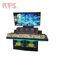 Bornes d'arcade de jeu de pêche en métal LFS 3 joueurs avec moniteur 32/55 pouces, interface en anglais, couleur personnalisable, garantie 12 mois