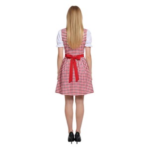 Costume de serveuse de <span class=keywords><strong>bar</strong></span> à l'écosaisse écossaise rouge pour femmes, pour fête à thème, festival de la bière allemand, cosplay de serveuse de bière <span class=keywords><strong>TRAD</strong></span>-006 - Product Image 5