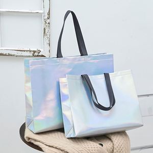 Bolsa de Compras Reutilizable con Logotipo Personalizado, Bolsa de Supermercado Laminada de Polipropileno No Tejido, Reciclable, Ecológica, Bolsa de Mano Grande - Product Image 4