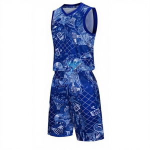 ชุดบาสเก็ตบอลมาตรฐานสำหรับสโมสร พร้อมโลโก้ทีมแบบกำหนดเอง ชุดซ้อม เสื้อ กางเกงขาสั้น ไซส์ใหญ่ ผ้าต้านเชื้อแบคทีเรีย แห้งเร็ว - Product Image 1